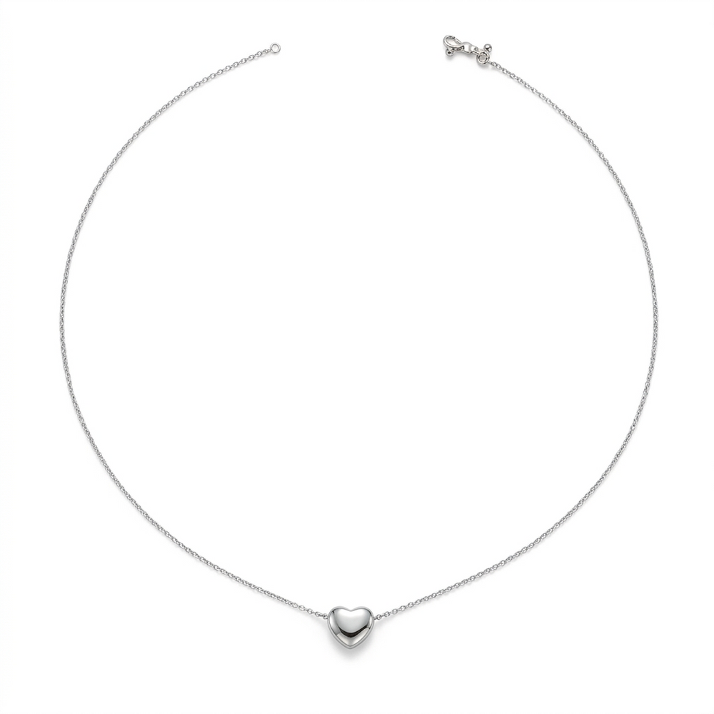 Heart Slide Pendant Necklace