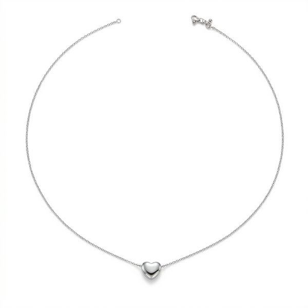 Heart Slide Pendant Necklace