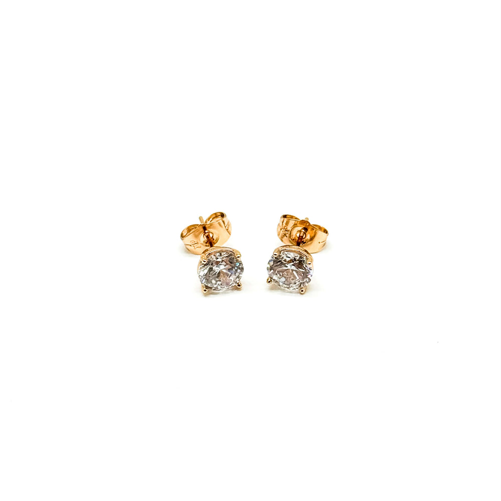 MEDIUM CIRCLE STUD ROSEGOLD