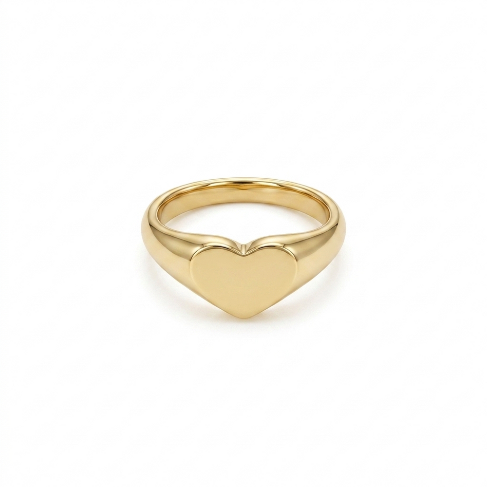 LUANA GOLD HEART RING
