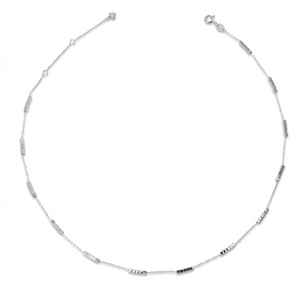MODERN DICE WHITEGOLD NECKLACE