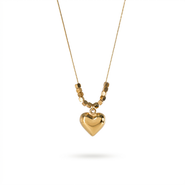 EVERLASTING GOLD HEART NECKLACE
