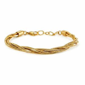 POWER TWISTED GOLD BRACELET