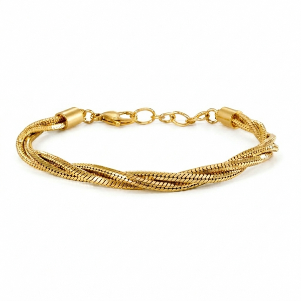 POWER TWISTED GOLD BRACELET