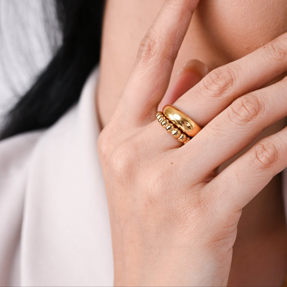 SEMI DRMATIC DOME RING