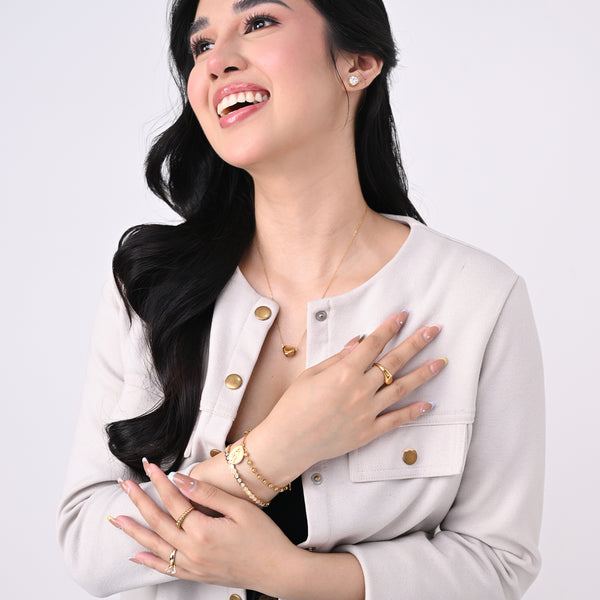 IVANA GOLD HEART NECKLACE