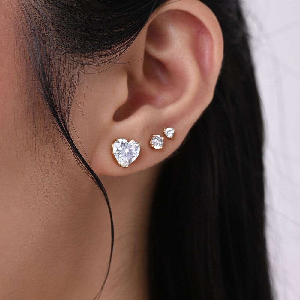 MEDIUM CIRCLE STUD ROSEGOLD