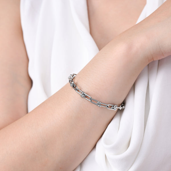 STATEMENT WHITEGOLD BRACELET