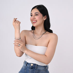 MADAME WHITE GOLD NECKLACE